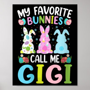 Affiche Femme Gigi Bunny Mes lapins préférés m'appellent G