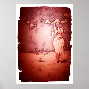 Affiche Femme gitane vintage