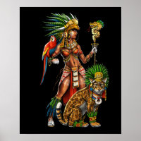 Femme guerrière Aztec Jaguar