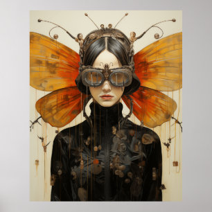 Affiche Femme Imaginaire Scifi Insect