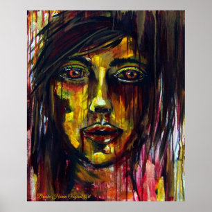 Affiche Femme jaune