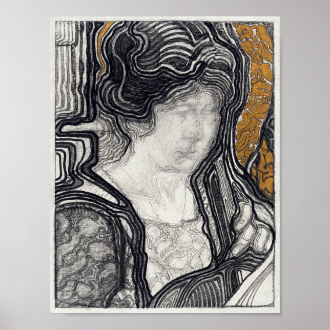 Affiche Femme jouant du violoncelle (Devant)