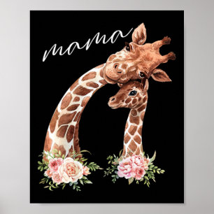 Affiche Femme Mama Giraffe Chemise Nouvelle Maman Cadeau M