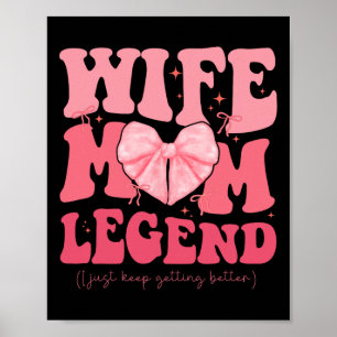 Affiche Femme Maman Légende Cool Moms Club Mothers Day Coq