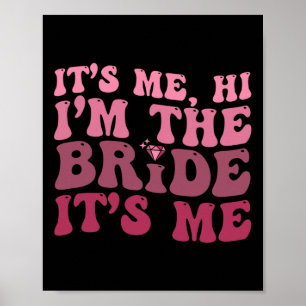 Affiche Femme Mariée Amusante Son Moi Salut Je suis L'Épou