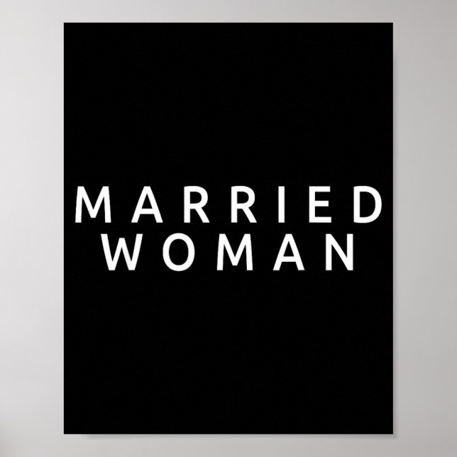 Affiche Femme Mariée Épouse Mariage Drôle Mariage Couple (Devant)