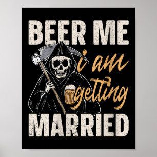 Affiche Femme Me Bière Je Me Marie Mariée Mariée Mariée PA