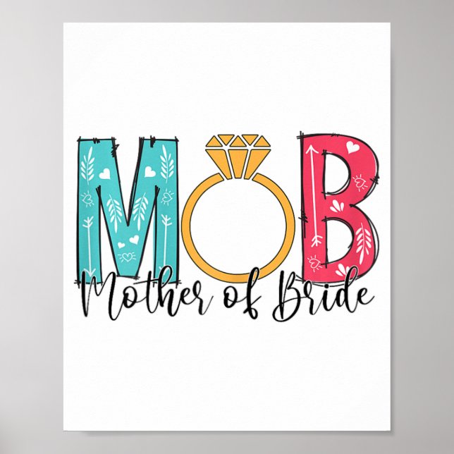 Affiche Femme mère de la mariée Mob Mog enterrement de vie (Devant)