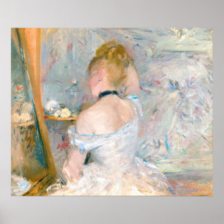 Affiche Femme morisot à sa Toilette Impressionniste França