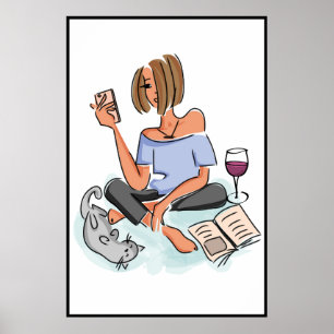 Affiche Femme multitâche imprimable