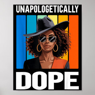 Affiche Femme Noire Rétro Sans Compromis