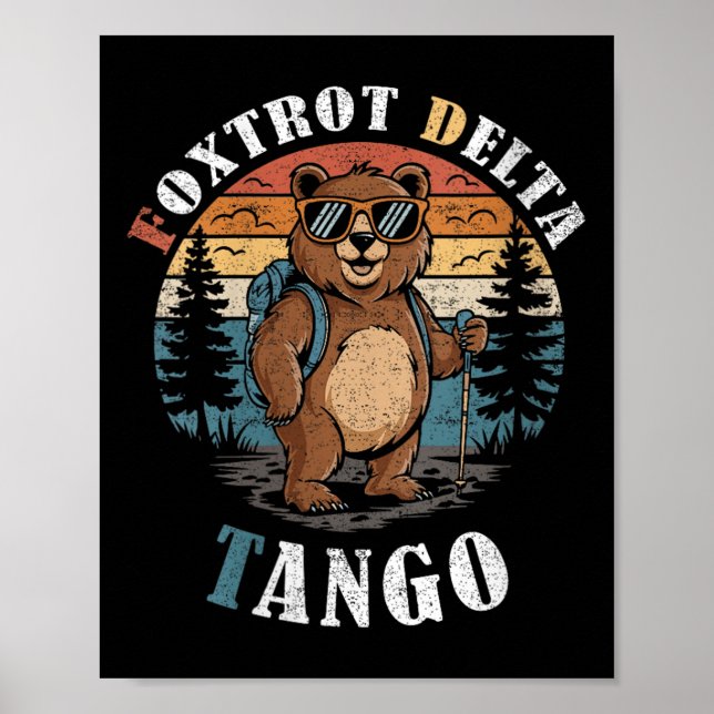 Affiche Femme Ours Foxtrots Deltas Tangos Funny Ours V-ne (Devant)