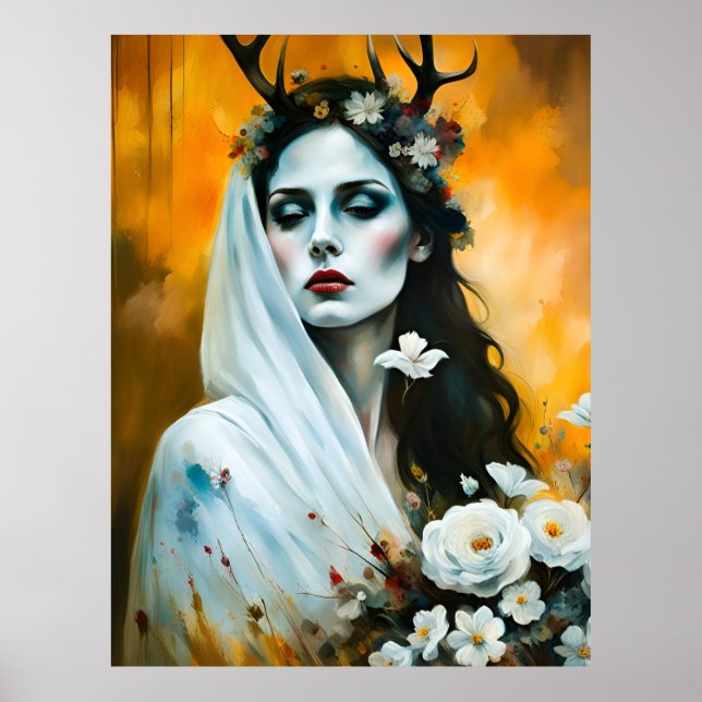 Affiche Femme païenne Elen de la manière comme mariée (Devant)