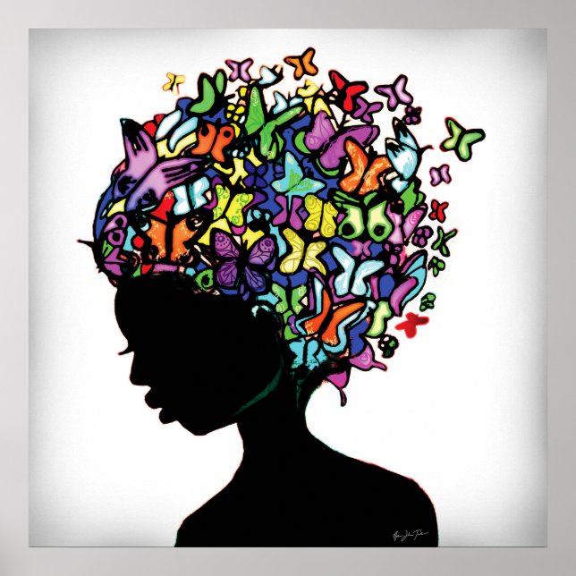 Affiche Femme papillon (Devant)