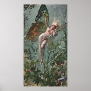 Affiche Femme Papillon, par Luis Ricardo Falero