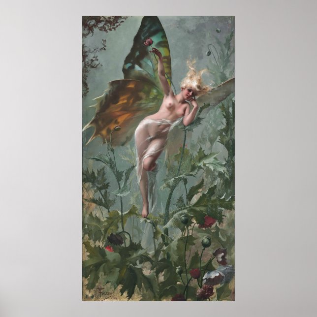 Affiche Femme Papillon, par Luis Ricardo Falero (Devant)