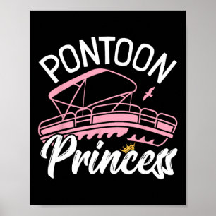 Affiche Femme Pontoon Boat Girl I Pontoon Princess Pontoon