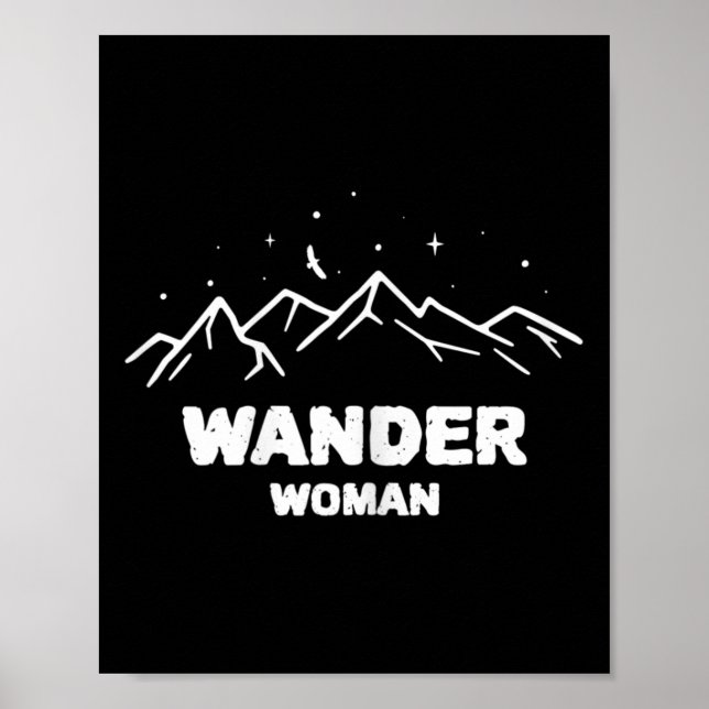 Affiche Femme randonneuse Randonnée Randonnée Escalade  (Devant)