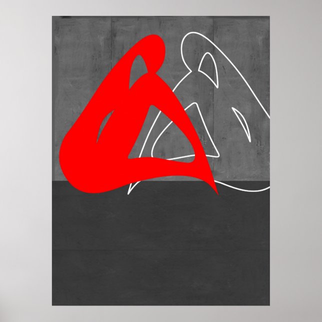 Affiche Femme rouge (Devant)