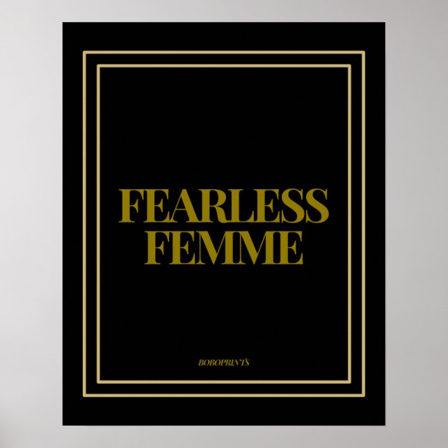 Affiche Femme sans peur - Autonomisation et soutien des fe (Devant)
