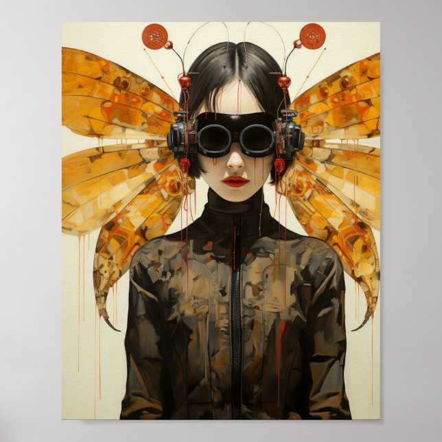 Affiche Femme Scifi Insect (Devant)