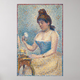 Affiche Femme Seurat Se Poussant