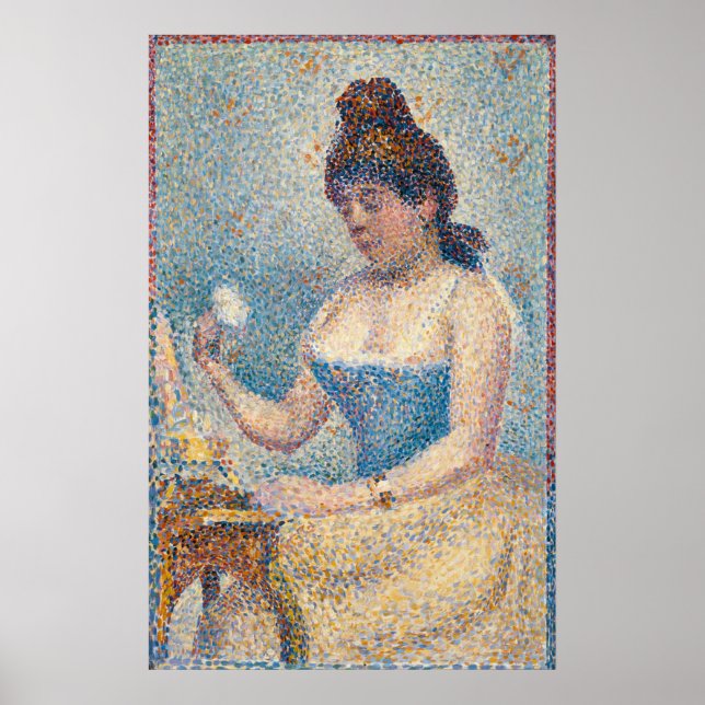 Affiche Femme Seurat Se Poussant (Devant)