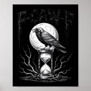 Affiche Femme Sombre gothique F-caw-f Black Crow Moon Soky