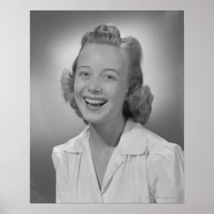 Affiche Femme souriante
