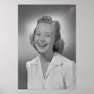 Affiche Femme souriante