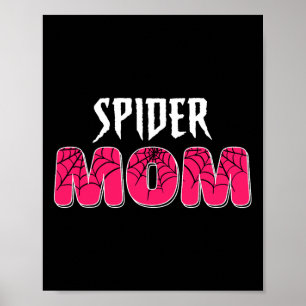 Affiche Femme Spider Maman Super Famille Fête Mama Mères