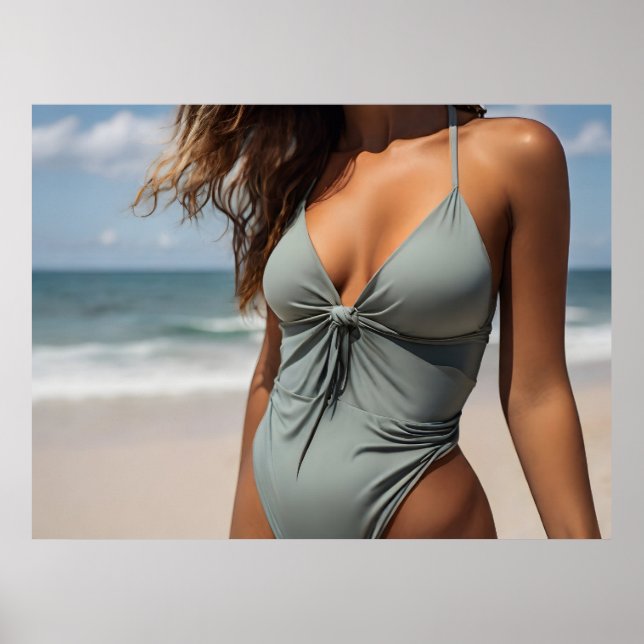 Affiche Femme sur la plage (Devant)