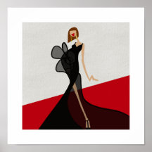Femme sur Tapis Rouge Glamour Mode Artistique