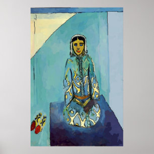 Affiche Femme sur Yoga Mat