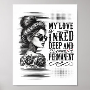 Affiche Femme Tatouée Femme Simple Femme Enquêtée Femme Po