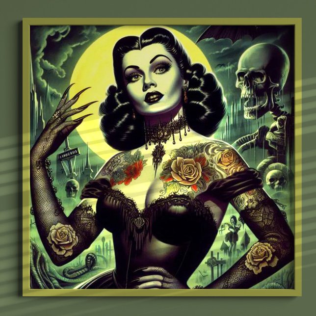 Affiche Femme Tattoo Goth (Créateur téléchargé)
