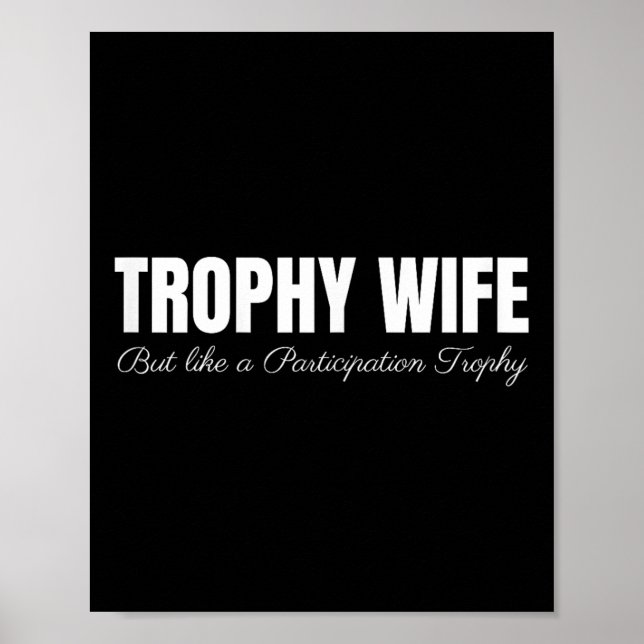 Affiche Femme Trophée Mais Comme Un Trophée De Participati (Devant)