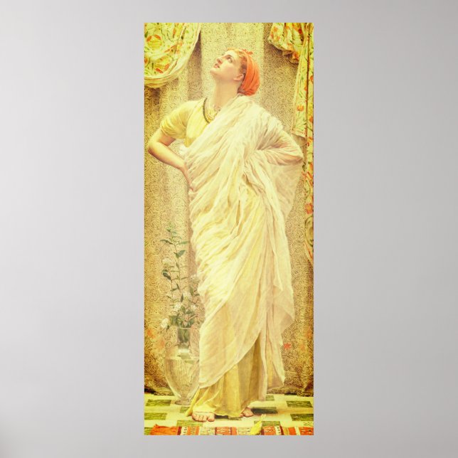 Affiche Femme victorienne Albert moore canaries renaissanc (Devant)
