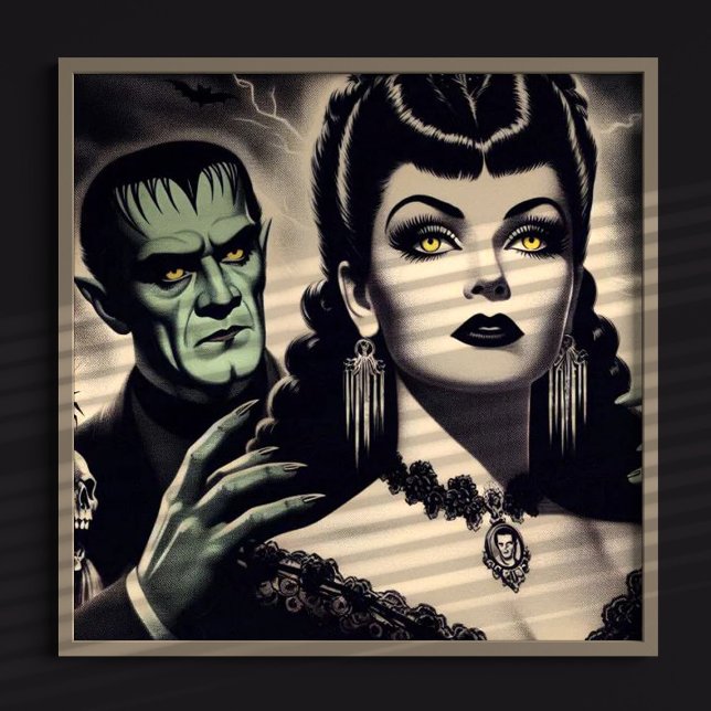 Affiche Femme vintage Goth (Créateur téléchargé)