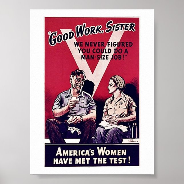 Affiche Femmes 2ème guerre mondiale (Devant)