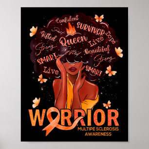 Affiche Femmes Afro Noires Américaines Reine Sclérose en P