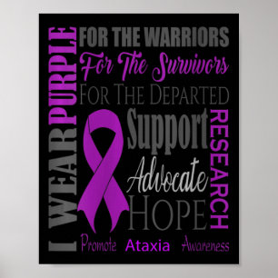 Affiche Femmes Ataxie Maladie neurologique Sensibilisation