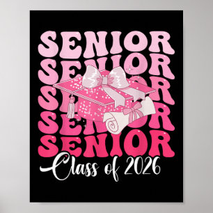 Affiche Femmes Bow Super Senior Year 2025 Graduation Cl de