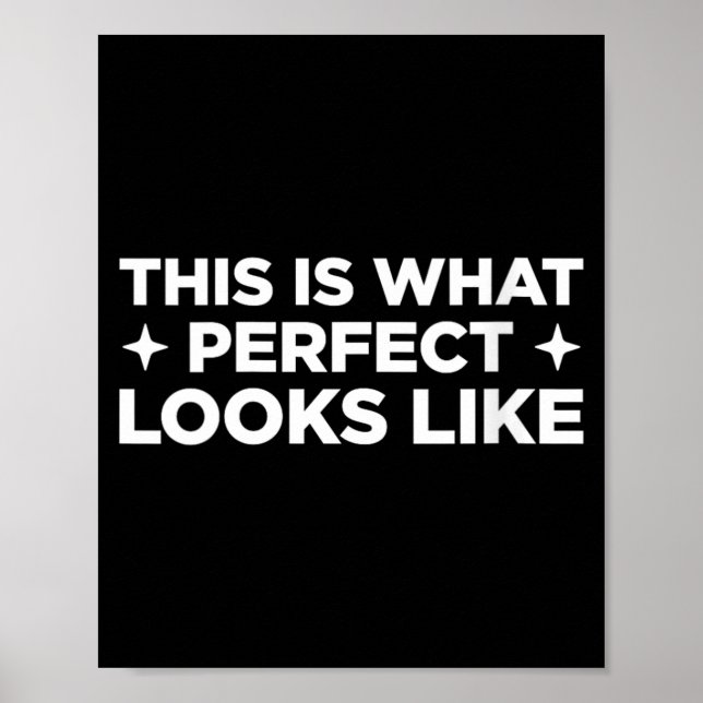 Affiche Femmes C'est à ça que ressemble la perfection Drôl (Devant)