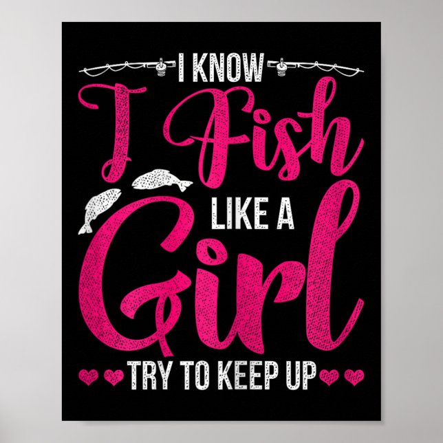 Affiche Femmes Chemise De Pêche Pour Filles Poisson B Pêch (Devant)