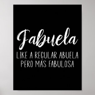 Affiche Femmes Comme Une Abuela Para Fabuela Mères