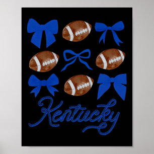 Affiche Femmes Coquette Bow Football Kentucky