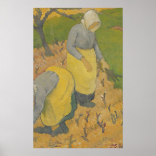 Affiche Femmes dans le vignoble, 1890