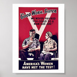 Affiche Femmes de 2ème guerre mondiale