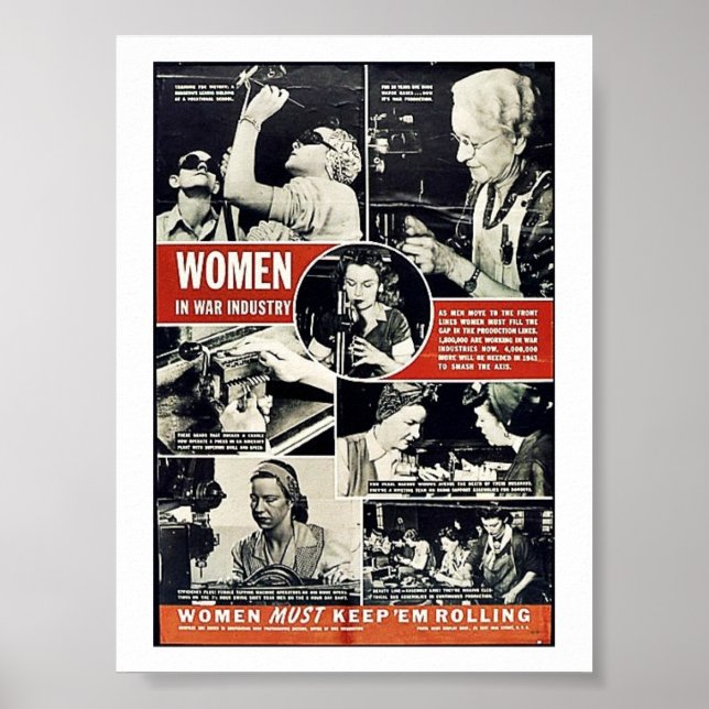 Affiche Femmes de 2ème guerre mondiale (Devant)